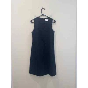 Ministry of Supply Kinetic A-Line Dress Black V Neck Sleeveless size 2 - Picture 1 of 4