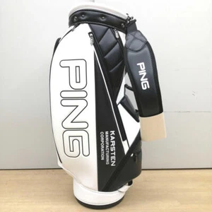 PING 36915-01 Golf Caddy Bag Black White ship from Japan - Picture 1 of 6