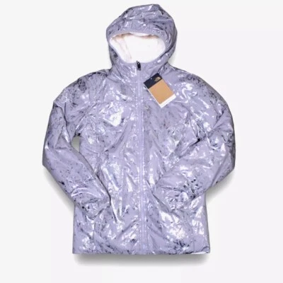 The North Face Girls XL Reversible Mossbud Parka Meld Grey Warm Fleece Coat NWT - Image 1 of 2