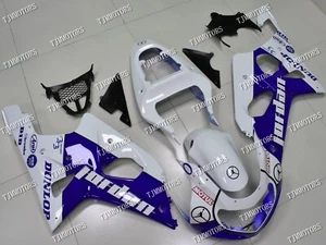 Fit for 2000-2002 GSXR1000 Blue White ABS Injection Mold Bodywork Fairing Kit - Picture 1 of 8