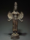 KHMER TANTRIC MULTI- ARM HINDU DEITY HEVAJRA. ANGKOR BAYON STYLE. 16/17th C.