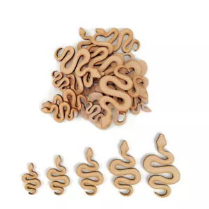 Schlange MDF Basteln Formen Holz Rohling Geschenkanhänger Dekoration Verzierungen Paket Kunst - Bild 1 von 4