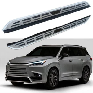Silver Aluminum Running Board fits for Lexus TX 2024 Side Step Nerf Bars - Picture 1 of 9