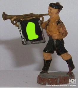 Elastolin Composition HJ Figure Marching with Trumped - Picture 1 of 3