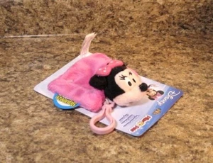 Disney Minnie Mouse Pillow Pets Poucheez Plush Clip NEW - Picture 1 of 3