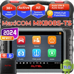 Autel MaxiCOM MK808S MK808S-TS Full TPMS IMMO Car Diagnostic Scanner Programming - Picture 1 of 26