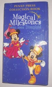 Disney Magical Milestones Penny Press Collection Book W/53 Pennies, 5 Quarters