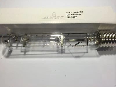 PREMIUM QUALITY SELF BALLASTED METAL HALIDE LAMP 400W E40 5000K HYDROPONICS - Image 1 of 4
