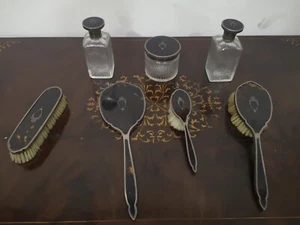 Set da toilette Argento 925 e Tartaruga inizi 900 - Foto 1 di 20