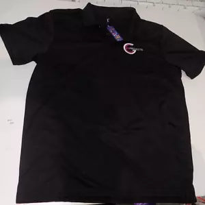 PREMIER Cool Checker Polo Golf Freizeit Kurzarm Shirt Schwarz 2XL mit Logo Neu - Bild 1 von 5