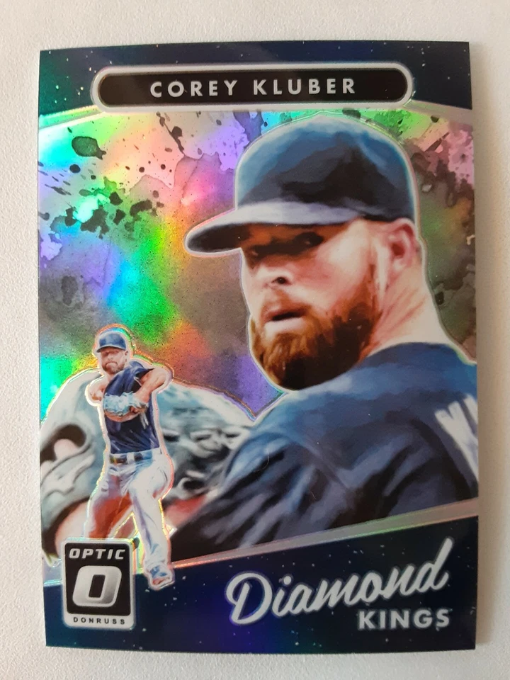2017 Donruss Optic Blue COREY KLUBER DK #8 Cleveland Indians - Image 1 of 2