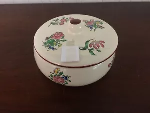 Dose Rund Steingut Von Lunéville - Bild 1 von 8