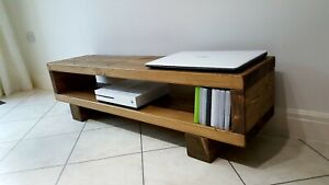 TV Stand/TV Unit/Solid Rustic Handmade TV stand/Entertainment Stand/TV Cabinet 