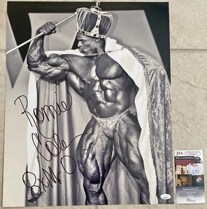 FOTO FIRMADA POR RONNIE COLEMAN 16X20 8X SR. OLYMPIA EL REY CERTIFICADO DE AUTENTICIDAD JSA A YEAH BUDDY B - Imagen 1 de 1