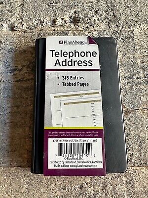 Address Book – Mini Telephone Contact Book Pocket Size  (3.7″ X 4.5″) Black • 10.25$