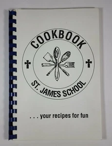 Vintage 1990s Cookbook Saint James Catholic School Highwood Illinois - Imagen 1 de 9