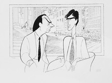AL HIRSCHFELD  LAW AND ORDER  Waterston Orbach Lithograph HAND SIGNED N.Y.ARTIST