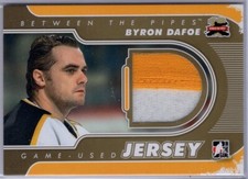 2011-12 Between The Pipes Jerseys Gold #M38 Byron Dafoe */10 *S2100