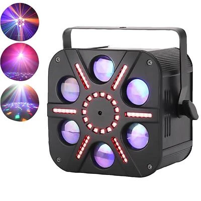 Pulse Vortices Multi-FX LED Moonflower RGBWA Effect Light DJ Disco Party - Image 1 of 4