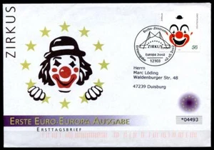 Zirkus. Clown. Europa-CEPT. FDC(2)-Brief. Berlin. BRD 2002 - Bild 1 von 1
