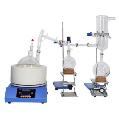 5L Chemical Short Path Distillation With Cold Trap Glass Distiller Lab Extractor - Image 1 of 4