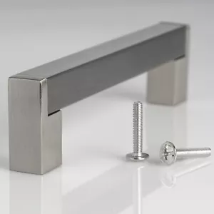 Möbelgriffe EDELSTAHL Stangengriffe 15x15mm Küchengriffe Griffe Schrankgriffe - Bild 1 von 9