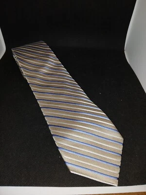 Corbatas Croft y Carretilla para Hombre, Colgador a Rayas Tostado y Azul Foto 1 de 2