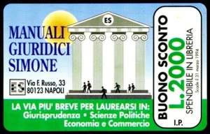 G OP 136 C&C 3227 SCHEDA TELEFONICA NUOVA SMAGNETIZZATA MANUALI ED. SIMONE - Picture 1 of 2