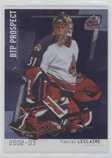 2002-03 ITG Be A Player Between the Pipes Pascal Leclaire #108 Rookie RC