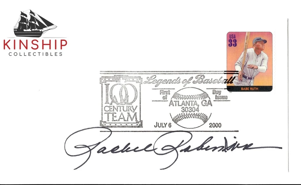 Rachel Robinson signed Cachet JSA COA Wife of Jackie Robinson Bold Auto Z746 - Image 1 of 1