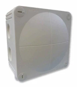 WISKA - Combi 607/5/W Polypropylene IP66/67 Junction Box White 110 x 110 x 66mm - Picture 1 of 1