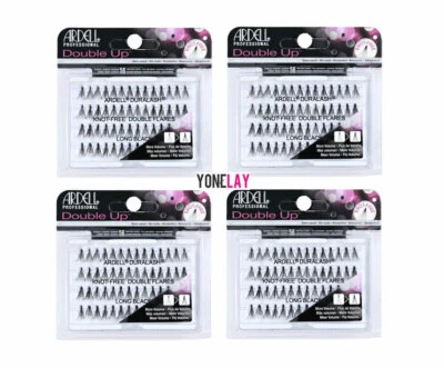 Lot 4 -  ARDELL Eyelashes Individual Flare Lashes Knot Free Double Flares Long - Image 1 of 2
