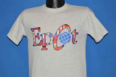 Camiseta vintage años 80 EPCOT CENTER LOGO WALT DISNEY WORLD THEME PARKS PEQUEÑA S Foto 1 de 3