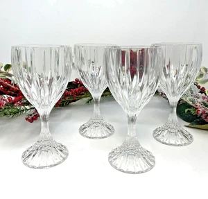 3 Mikasa Park Lane Crystal Glass Goblets 6.75in Set of 3 in Box - Picture 1 of 10