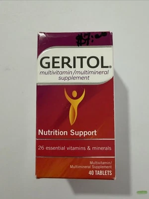 Suplemento multivitamínico e multimineral de alta potência Geritol 40 comprimidos validade: 28/02 - Imagem 1 de 4