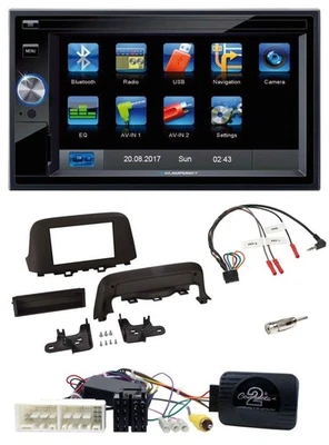 Blaupunkt Lenkrad USB Bluetooth TMC 2DIN Navigation für Hyundai Kona ab 2013 - Bild 1 von 4