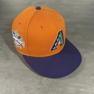 Arizona Diamondbacks Hat New Era Cap 7 1/8 Rust Orange Purple Cactus Fruit RARE - Picture 1 of 7