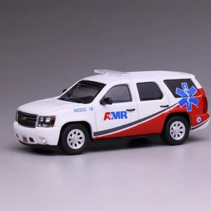 Modelo 596 escala 1/64 Chevrolet Tahoe AMR ambulancia emergencia diecast coche modelo - Imagen 1 de 6