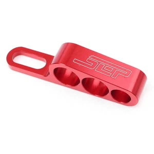 6mm CNC Drei Löcher Universalhalterung Aluminium Ölrohrständer für YAMAHA R1 Rot - Picture 1 of 1