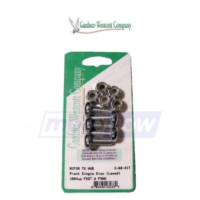 Gardner-Westcott Front Rotor Torx Screw Set for 1985 Harley Davidson FXEF wf - Image 1 of 4