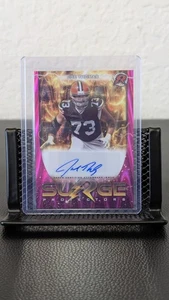 2024 Topps Resurgence Football Joe Thomas Surge Protectors Signature Pink Power - Picture 1 of 2