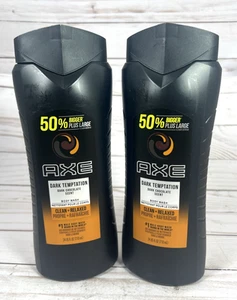 AXE Dark Temptation Duschgel Dunkle Schokolade Duft 24oz (2er Pack) - Bild 1 von 6