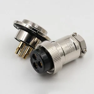 35M 2-8Pin Male Female Aviation Plug + Socket Cable Connector Screw Solder Mount - Picture 1 of 5