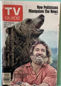 Dan Haggerty Signed / Inscribed (Twice) TV Guide June 11 1977 Residue LI NY Edit - Picture 1 of 10