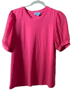 Blusa top para mujer Cece cuello redondo manga globo talla pequeña - Imagen 1 de 6
