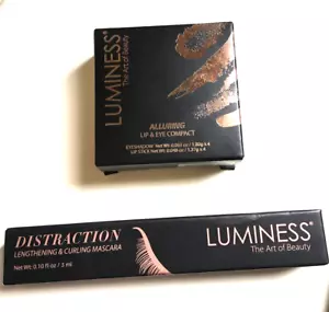LUMINESS "The Art of Beauty" ALLURING Lip & Eye Compact + DISTRACTION Mascara - Picture 1 of 6