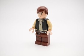 LEGO&reg; Sar Wars Minifigure - Han Solo - Light Nougat, Black Vest 10188 8038