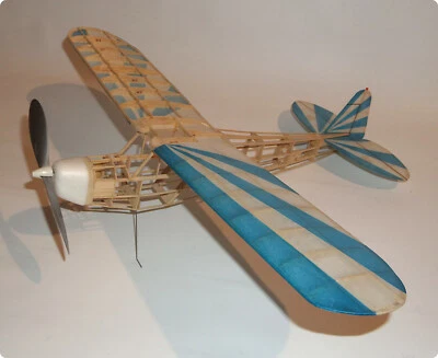 Piper CUB J3 Clipped Wing, UNION MODEL Japan, Sehr selten, 60% Rohbaufertig, TOP - Bild 1 von 4