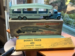 Dinky SuperToys #982 Pullmore Car Transporter + ramp in VG original Boxes - Picture 1 of 24