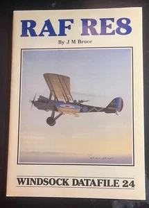 RAF RE8 Datafile 24 by JM BRUCE WWI DRAWINGS PHOTOS SIDEVIEWS RARE OOP - Picture 1 of 7
